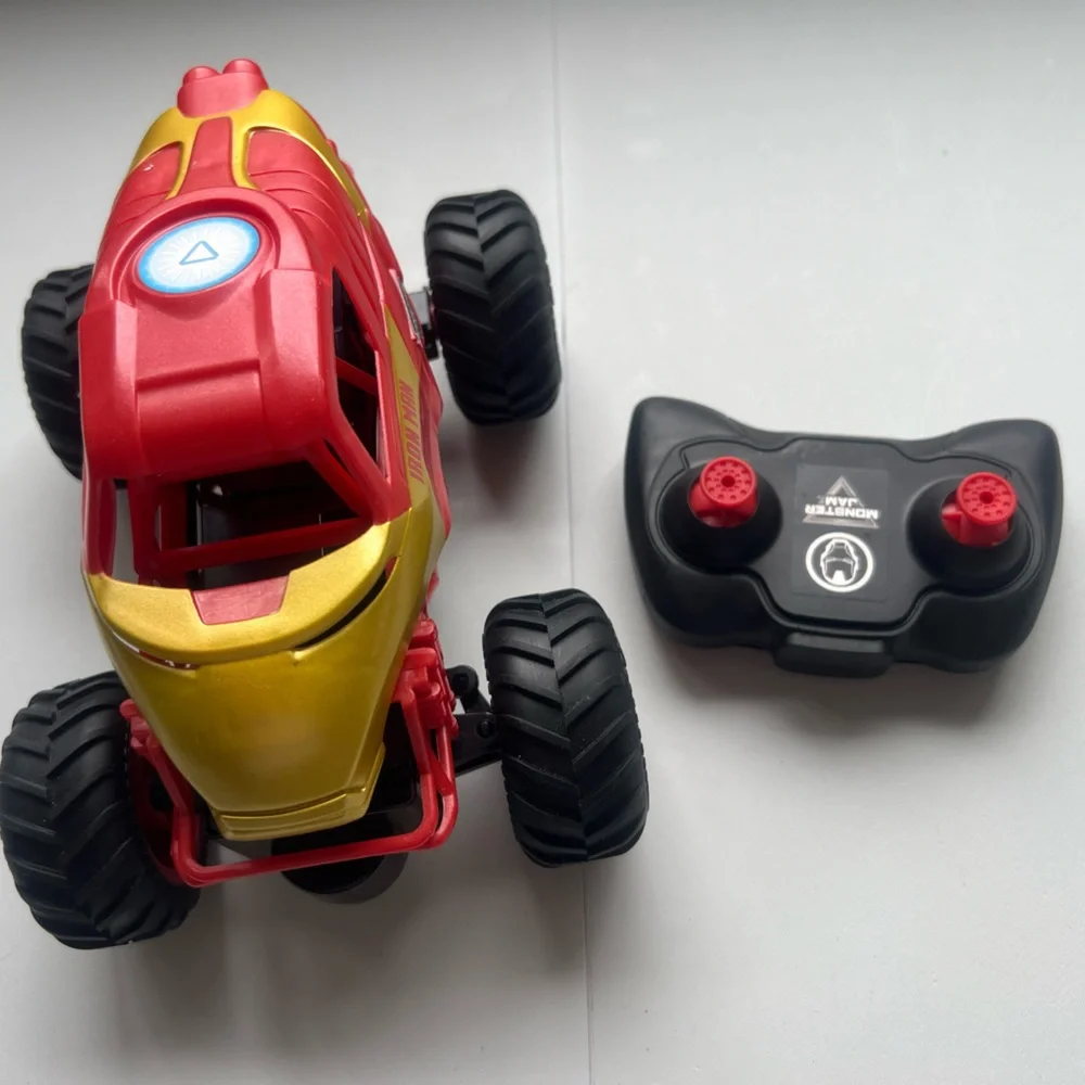 Monster Jam, Marvel Iron Man RC Monster Truck, 1:24 Scale, Kids Toys